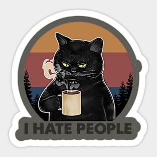 i hate people Sticker